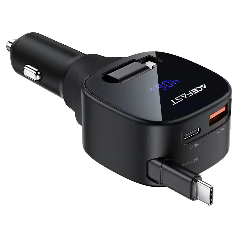 ACEFAST B17 95W Dual USB-C Car Charger with LED Display