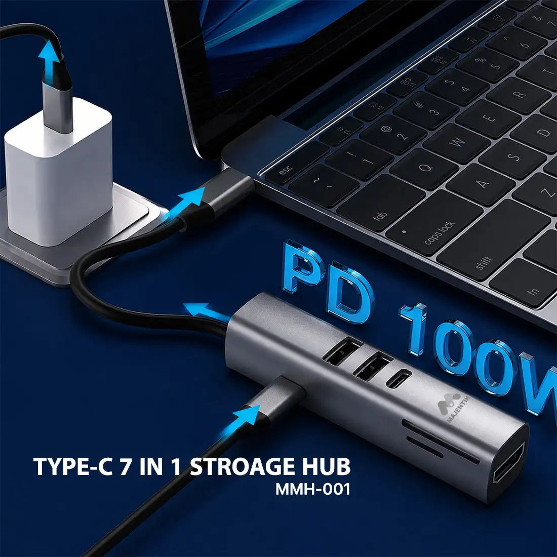 Majentik 7-in-1 USB Hub MMH-001